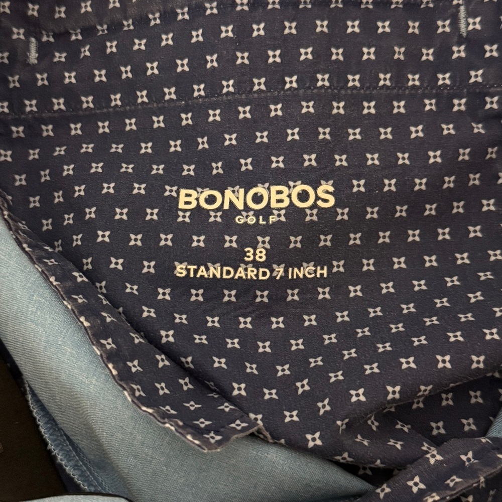 BONOBOS Men’s golf shorts | 38 | 7” | Blue - Picture 6 of 7